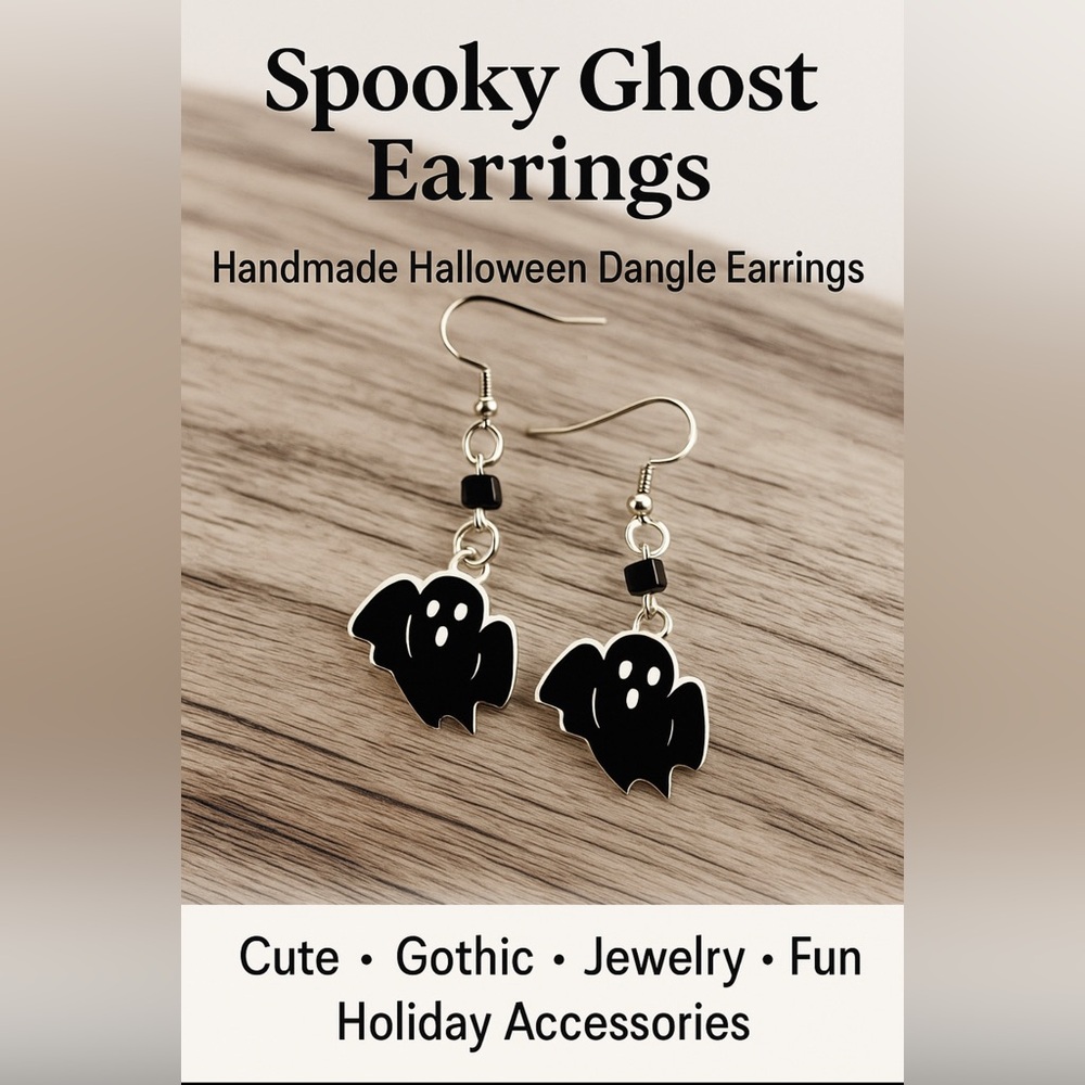 Spooky Ghost Dangle Earrings